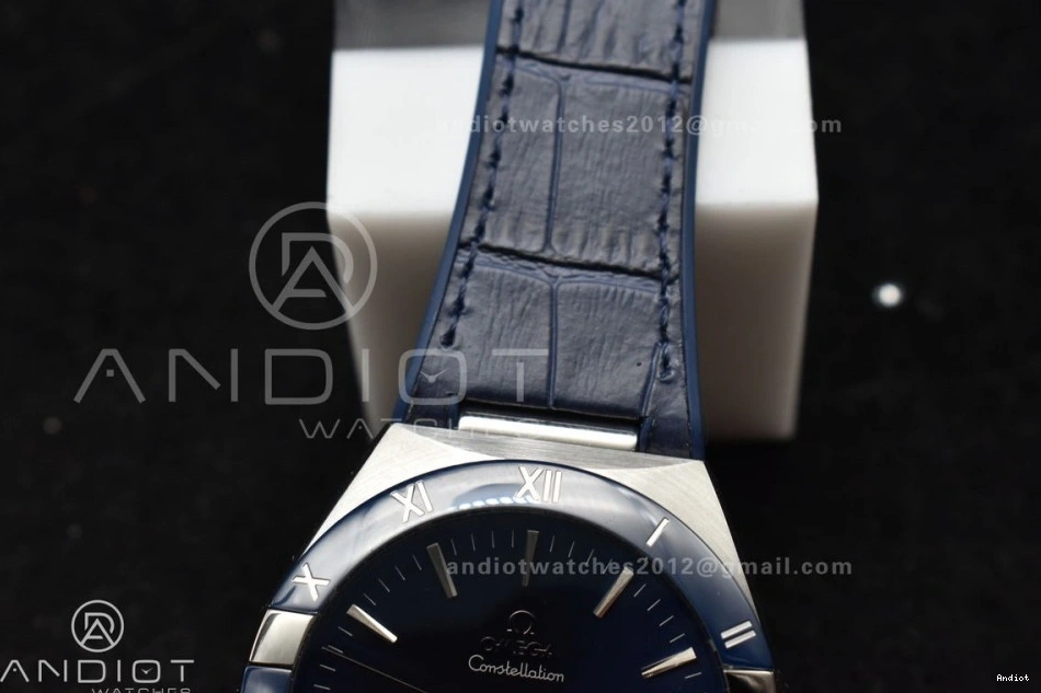 VSF Clone Edition Strap Ceramic Gummy Dial SS Blue Blue A8900 on Blue 1:1 Best Super Constellation 0217